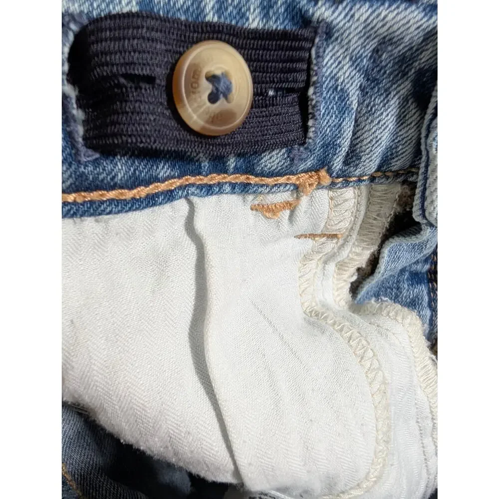 Abercrombie Kids Girls Bottoms, Light Wash High Rise Wide Leg Jeans, Sz 11/12R